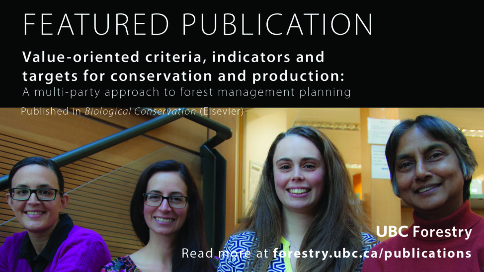 Value-oriented criteria, indicators and targets for conservation and production